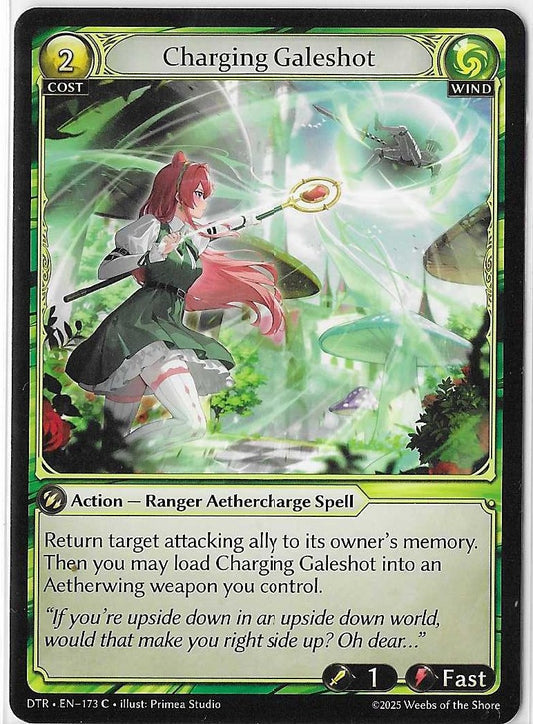 Grand Archive Distorted Reflections - DTR-EN-173 C - Charging Galeshot NM