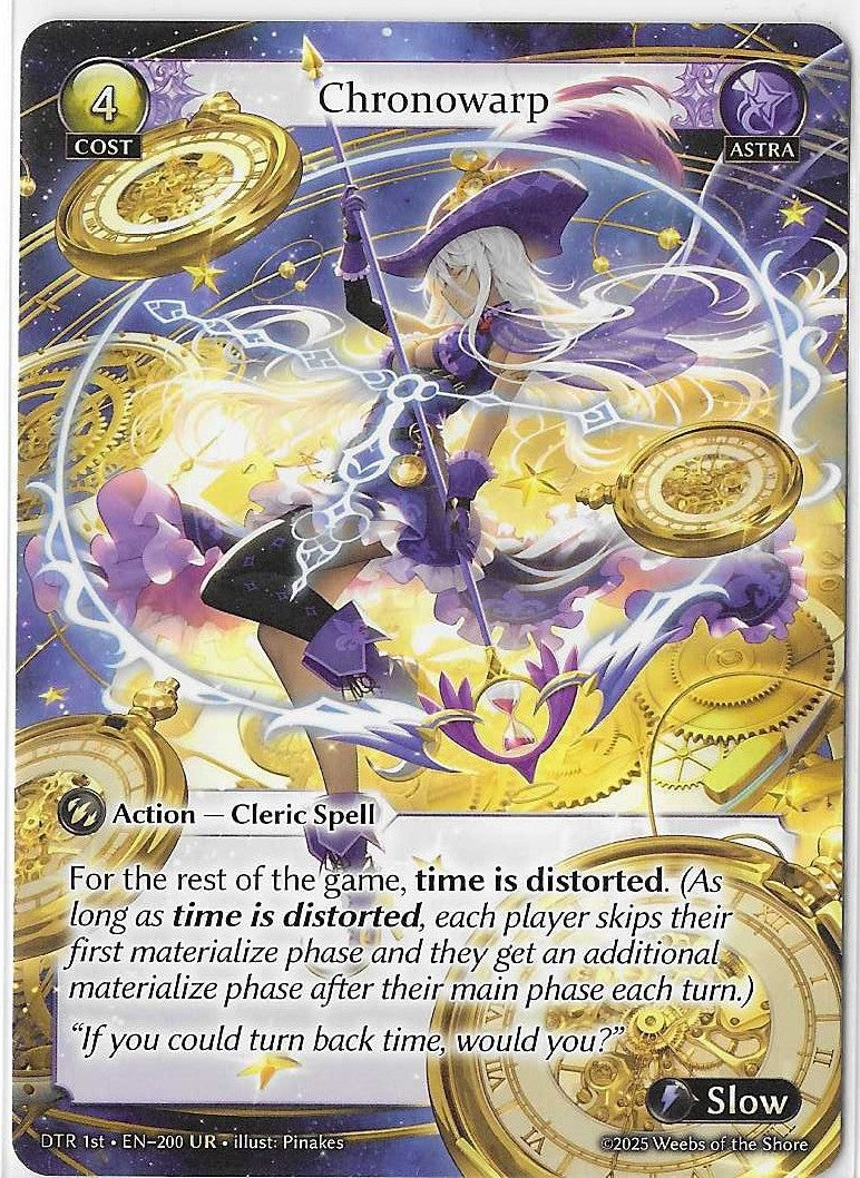 Grand Archive Distorted Reflections - DTR-1st-EN-200 UR - Chronowarp NM