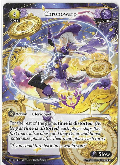 Grand Archive Distorted Reflections - DTR-1st-EN-200 UR - Chronowarp NM
