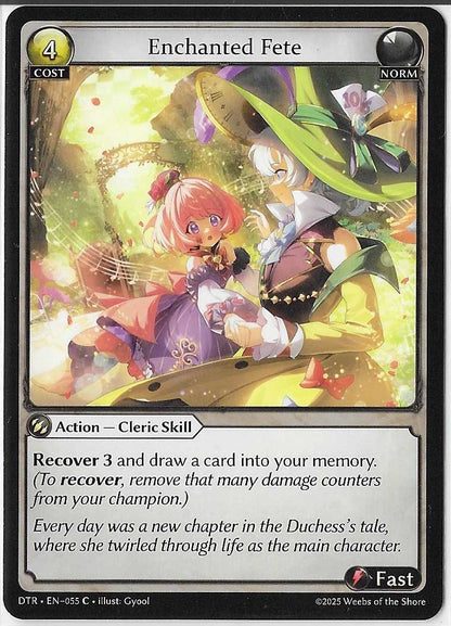 Grand Archive Distorted Reflections - DTR- EN-055 C Echanted Fete NM