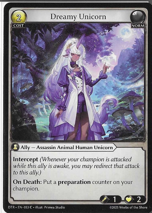 Grand Archive Distorted Reflections - DTR-EN-053 C - Dreamy Unicorn NM