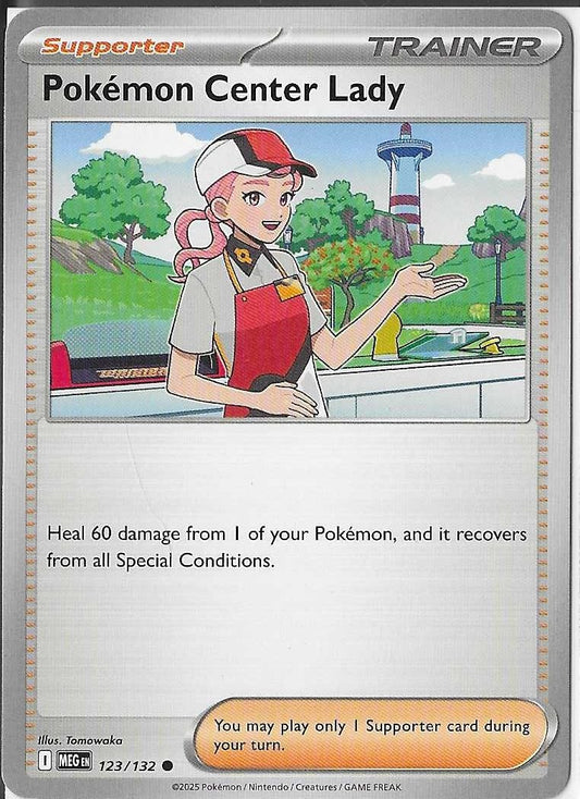 Pokémon Mega Evolution - Pokémon Center Lady 123/132 NM