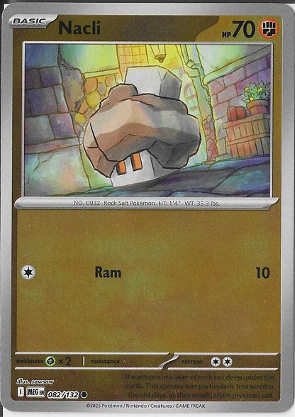 Pokémon Mega Evolution - Nacli 082/132 RevHolo NM