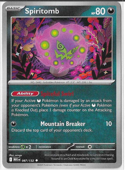 Pokémon Mega Evolution - Spiritomb 087/132 NM