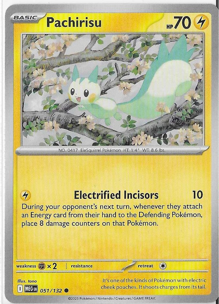 Pokémon Mega Evolution - Pachirisu 051/132 NM