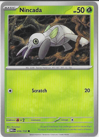 Pokémon Mega Evolution - Nincada 016/132 NM