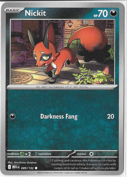 Pokémon Mega Evolution - Nickit 089/132 NM