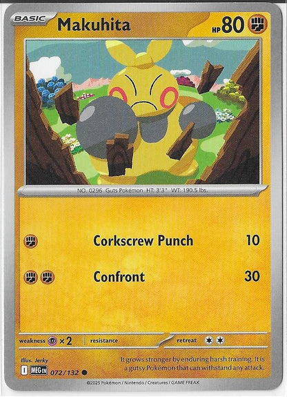 Pokémon Mega Evolution - Makuhita 072/132 NM