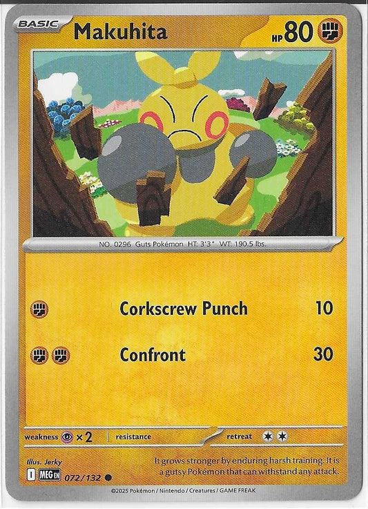 Pokémon Mega Evolution - Makuhita 072/132 NM
