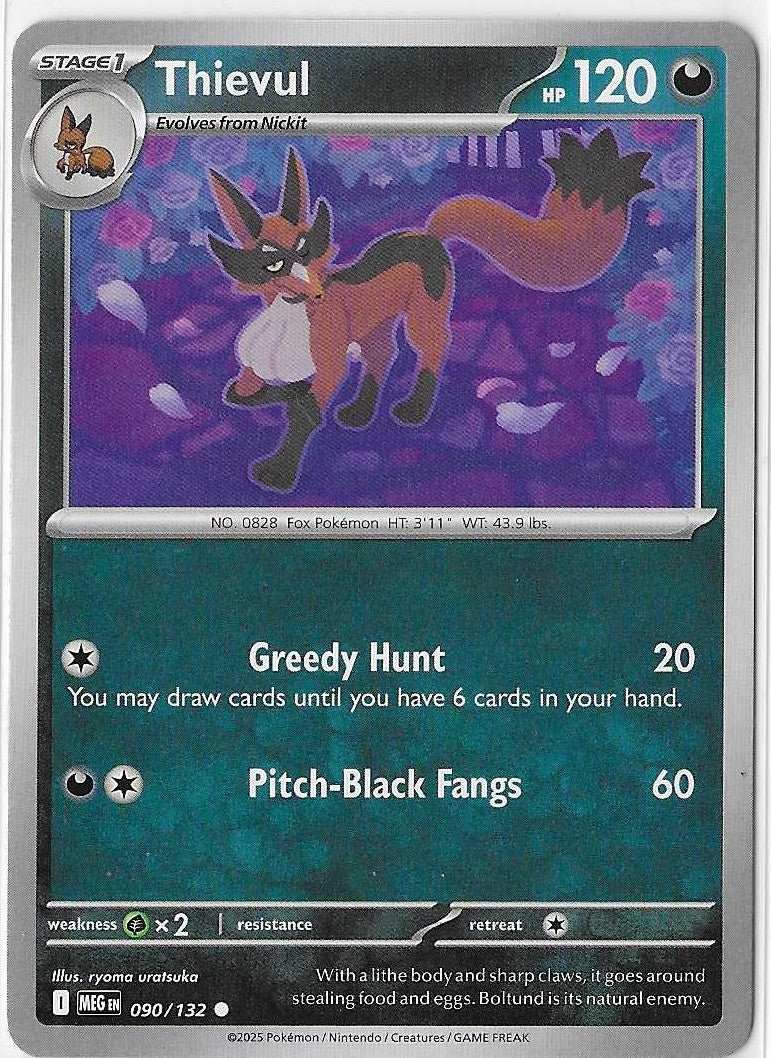 Pokémon Mega Evolution - Thievul 090/132 NM