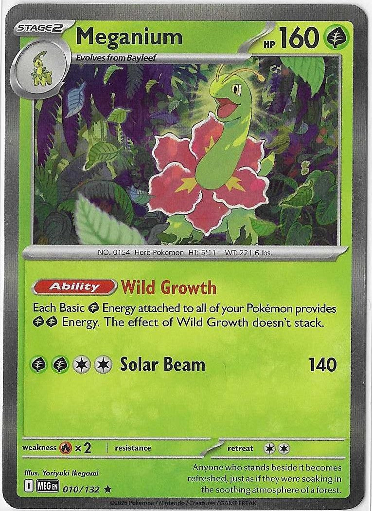 Pokémon Mega Evolution - Meganium 010/132 Holo NM